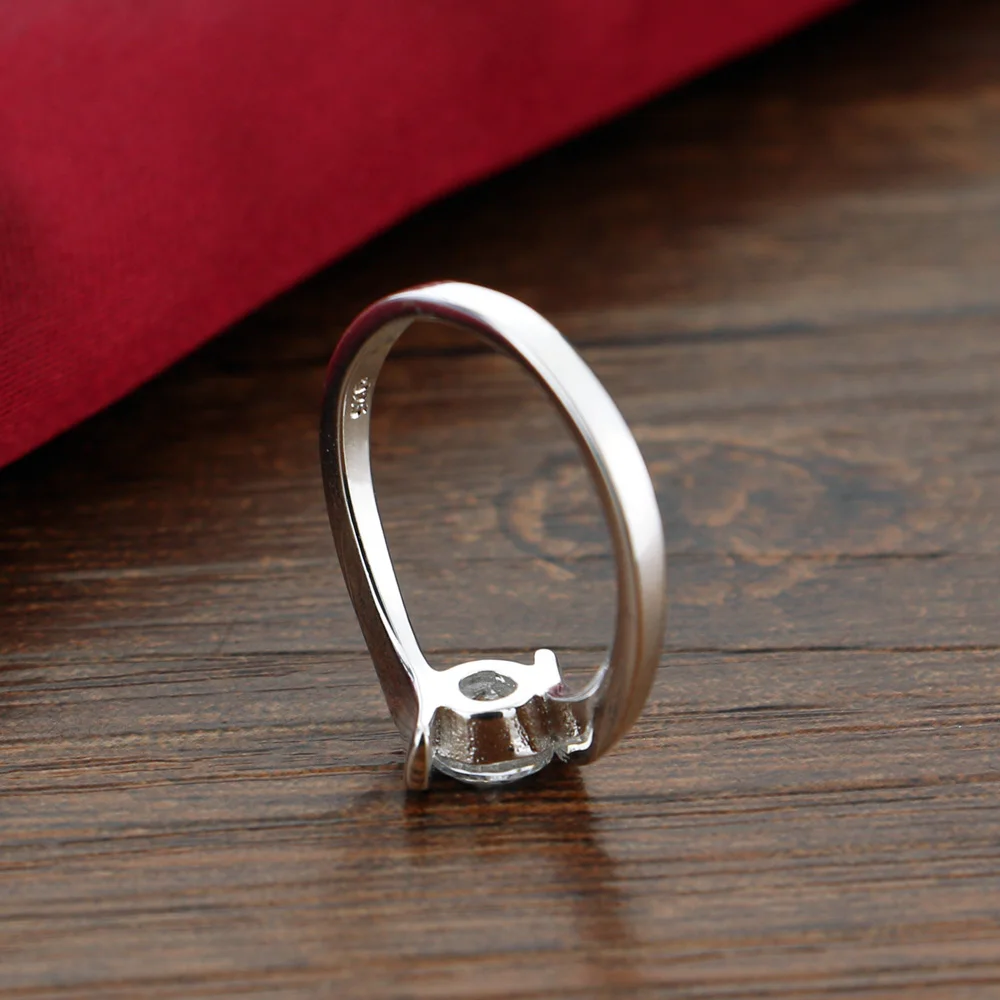 

Classic Women's 925 Silver Ring Minimalist AAAAA Cubic Zircon Inlaid Wedding Ring Lady Charm Jewelry Engagement Accessories