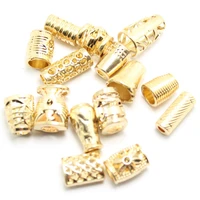 20pcs metal alloy wear rope cord lock stopper adjustment buckle 6 styles craft diy trousers hoodies clothing decorative supplies