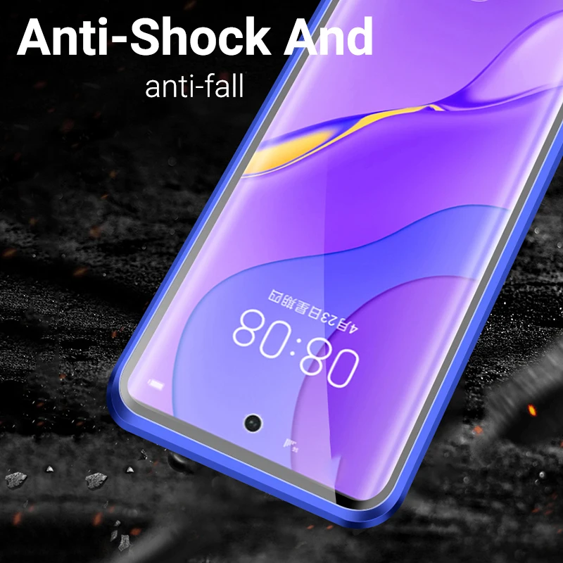 

Magnetic Metal Phone Case For Samsung Galaxy S21 Ultra Cases Double Glass Fundas Samsung S21 Plus SamsungS21 S 21 S30 Cover Etui