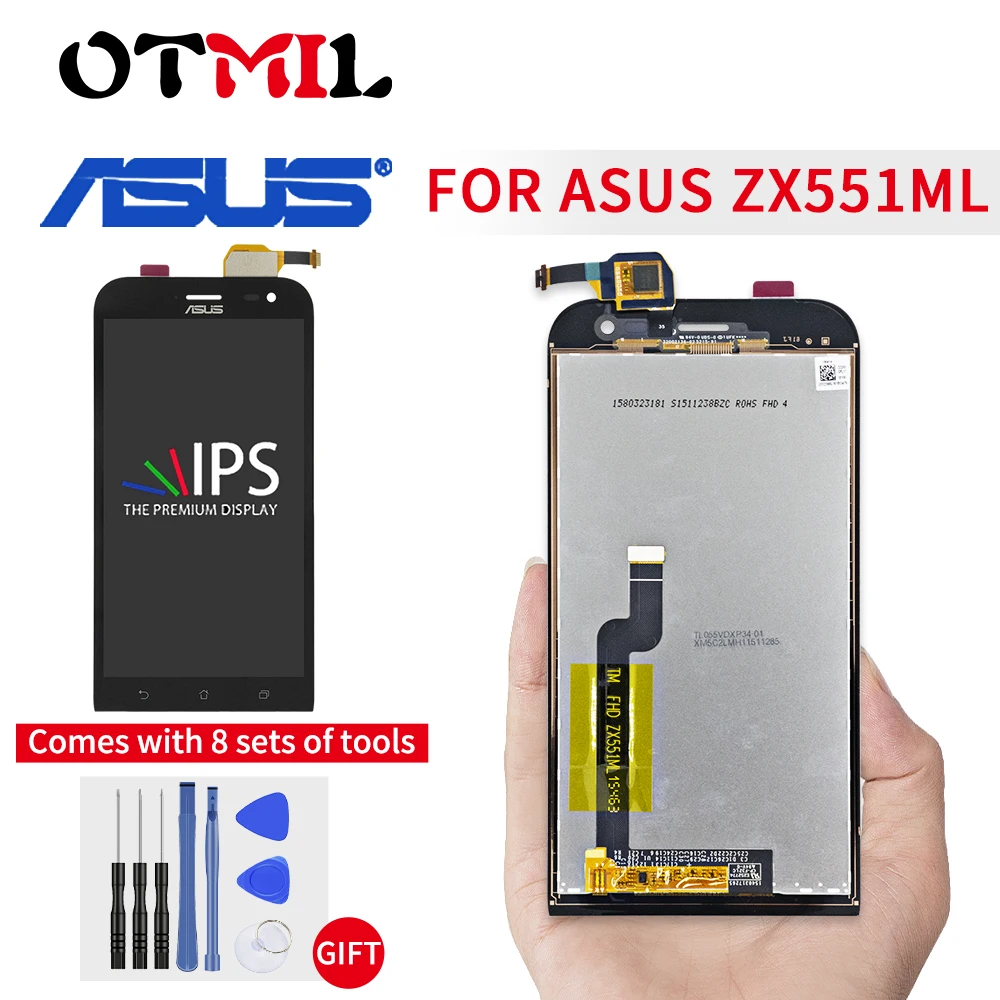5 &quotОригинальный ЖК дисплей для ASUS Zenfone Zoom ZX551ML lcd сенсорный экран дигитайзер