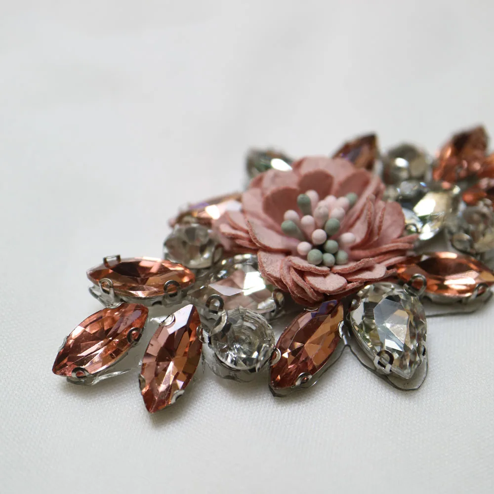 1 шт. стразы цветы аппликации патчи для одежды сделай сам вышивка parches bordados para