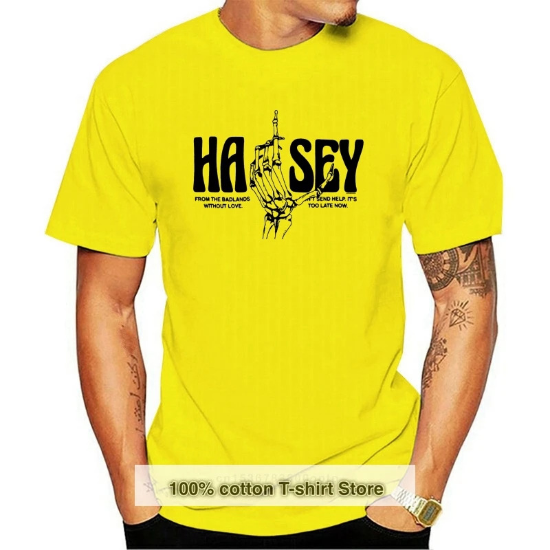 

halsey Men's from THE badlands Men's T Slim fit t shirt white