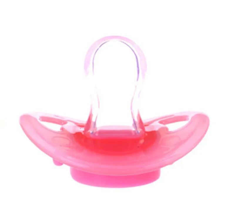 B pink round Детские соски-пустышки с зажимом, соски для детей 0-3 лет, милые соски для новорожденных, Почта Китая - Цвет: B pink round