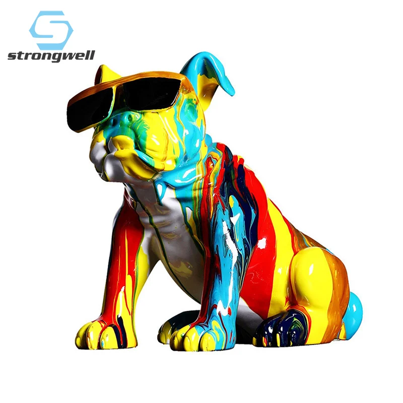 

Strongwell Классная модель пуделя, украшения для дома, книжный шкаф, мебель для гостиной, современные украшения, художественные изделия