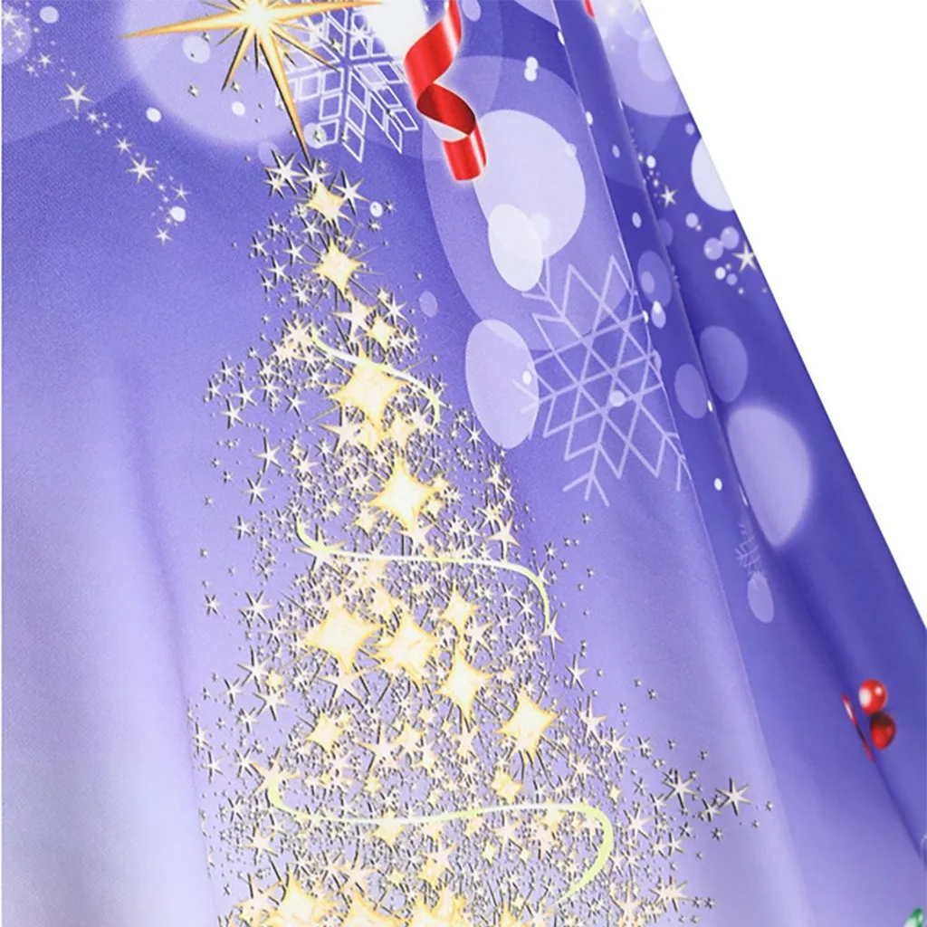 Одежда JAYCOSIN Женская длинная юбка с рождественским принтом модная кружевная