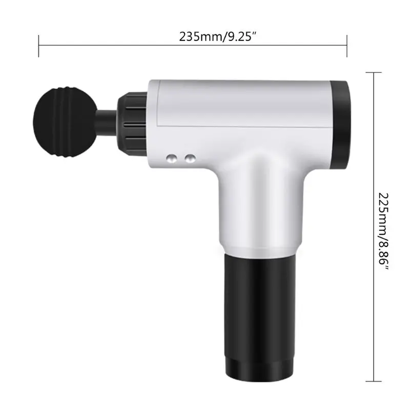 

Muscle Massage Gun Handheld Deep Tissue Massager Shoulder Back Leg Calf Body Percussion Massagers