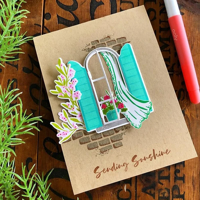 Лидер продаж 2020 выдвижная оконная занавеска фон кирпичная стена цветочный