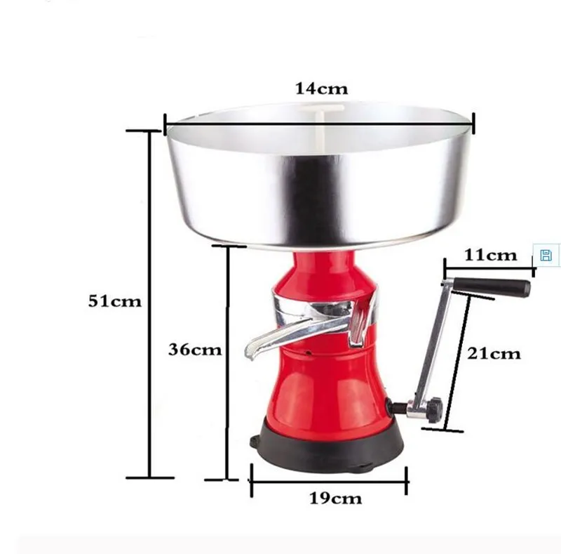 Алюминий сплав ручной молока сепаратор для сыра масло машина небольшой дисковый