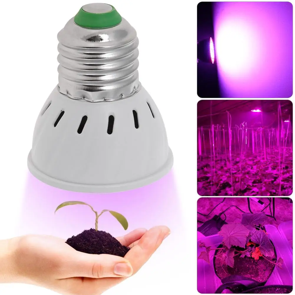 

Led гидропоники растения лампы для роста растений светильник E27 Светодиодная лампа для выращивания полного спектра 220 В UV светильник завод E14 ...