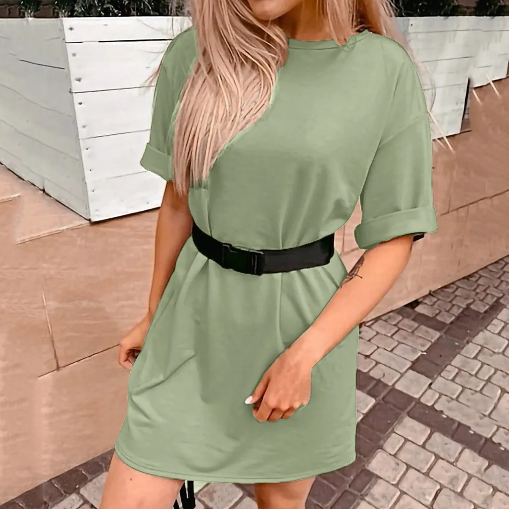 & 35 большой размер платье Женская свободная футболка с большим бантом Цвет дома