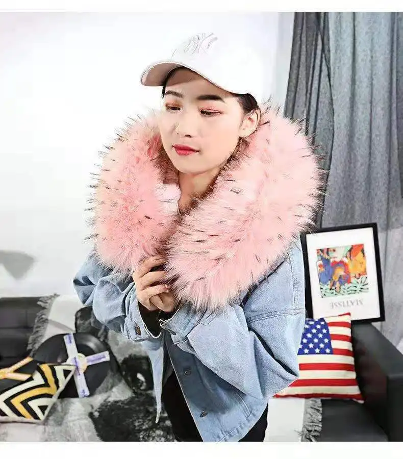 2020 зимняя джинсовая куртка Женская Куртка Свободная короткая плюс Вельветовая