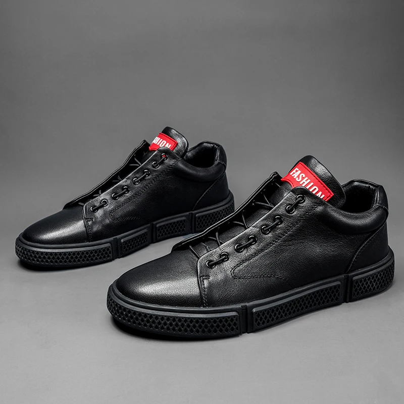 Лоферы мужские из натуральной кожи Уличная Повседневная модная дизайнерская