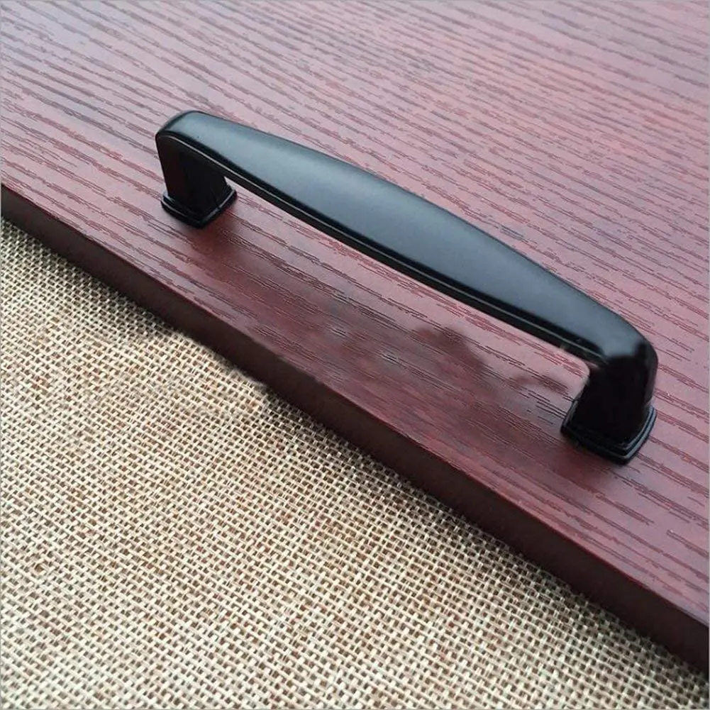 Черная мебель стол круглые ручки для ящиков ручка из цинкового сплава кухонный