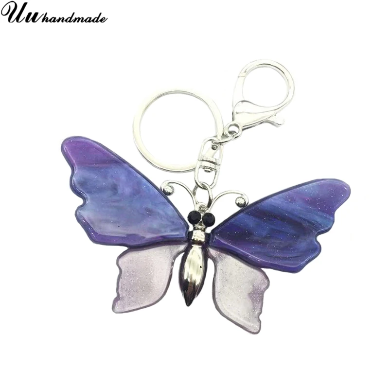 Новейшая модная трендовая пурпурная акриловая Бабочка для женщин большой