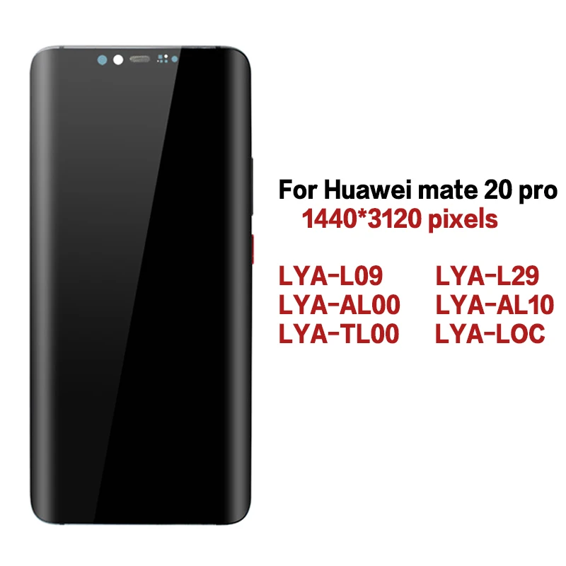 Оригинальный ЖК дисплей 6 39 дюйма для Huawei Mate 20 Pro дигитайзер сенсорного экрана в