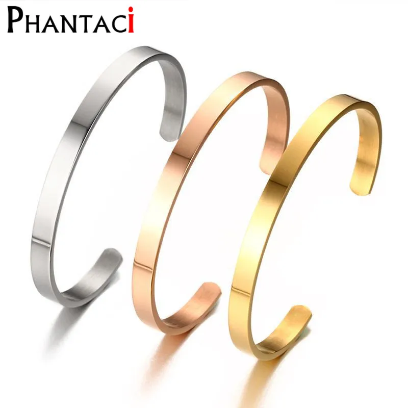 

No Fade Titanium Stainless Steel Women Cuff Bracelets & Bangles High Quality Brand Designer Bangle Fashion Open Metal Jewelry