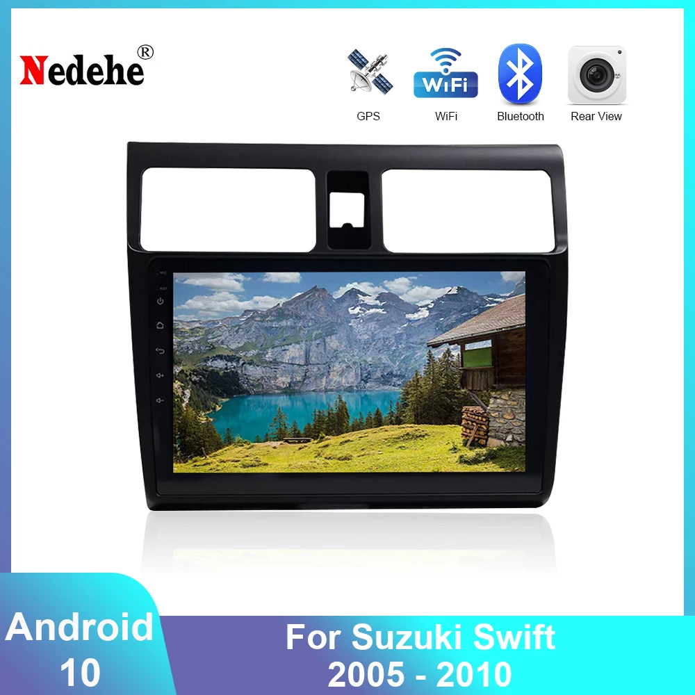 Четырехъядерный Android 10 Авторадио Стерео мультимедийный плеер для Suzuki Swift 2005 2006 2007