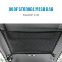 car ceiling storage net car trunk storage pocket roof interior cargo net bag pouch sundries storage organizer