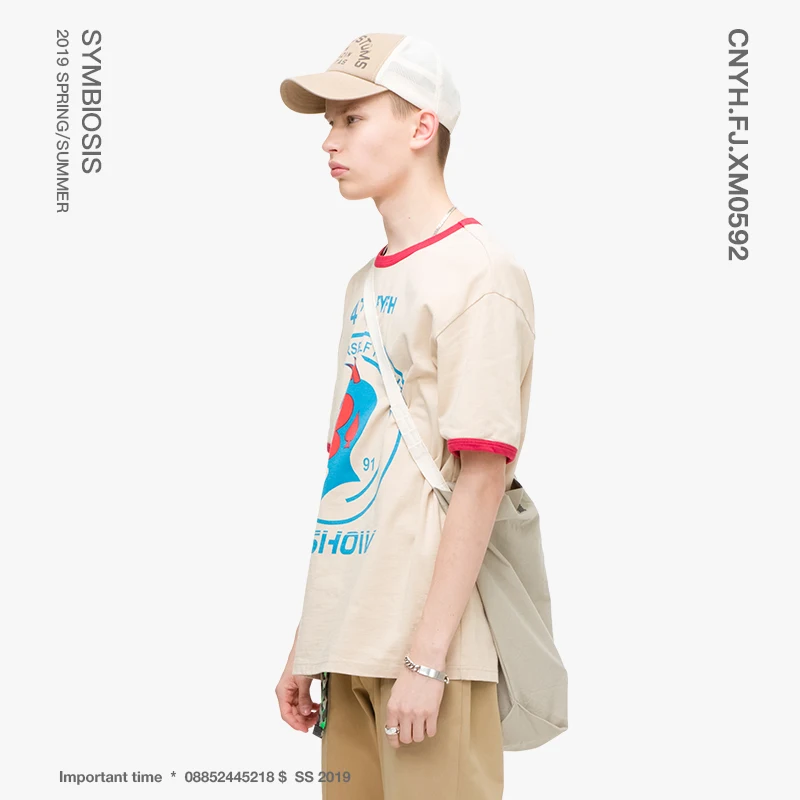 VIISHOW 19 летняя новая футболка с короткими рукавами и принтом Мужская брендовая