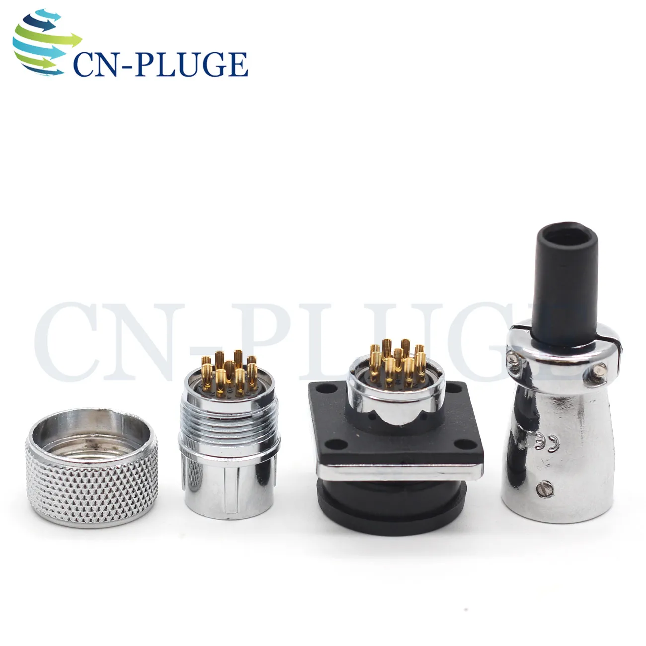 9-контактный металлический авиационный водонепроницаемый разъем серии WS16