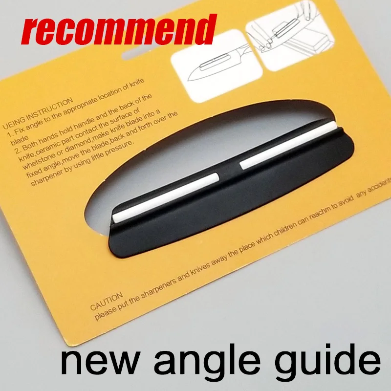 ANGLE GUIDE RECOMMEN 1 шт., 400, 1000, 3000#, кухонный инструмент, точилка для ножей, точильный камень, точильные камни для ножей, система Точилки для ножей, водный камень - Цвет: ANGLE GUIDE RECOMMEN