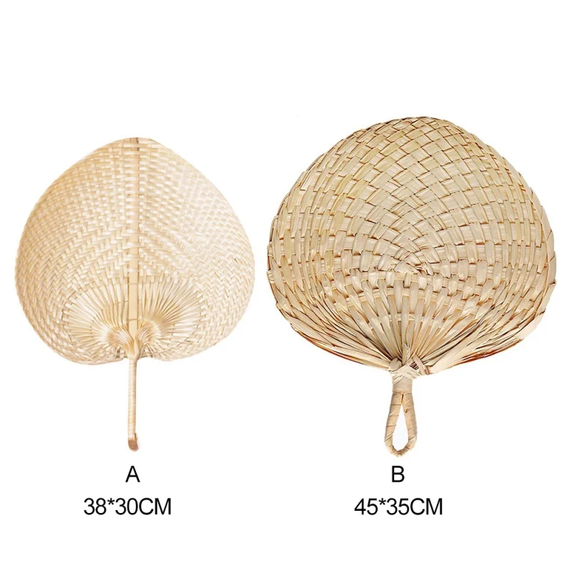 

Chinese Style Bamboo Rattan Fan Portable Hand-Made Palm Fan Summer Mosquito Repellent Supplies Home Party Decoration Crafts