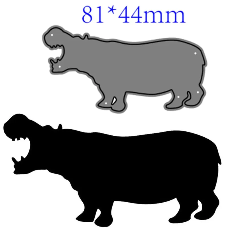 

Металлические штампы для вырезания форма для вырезания животных хиппо украшение для скрапбукинга бумаги ремесла ножа форма лезвие перфора...