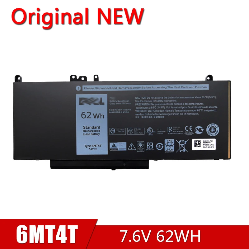 

6MT4T New Original Laptop Battery For Dell Latitude E5470 E5570 Notebook 15.6" M3510 TXF9M 79VRK 07V69Y 7V69Y 7.6V 62WH