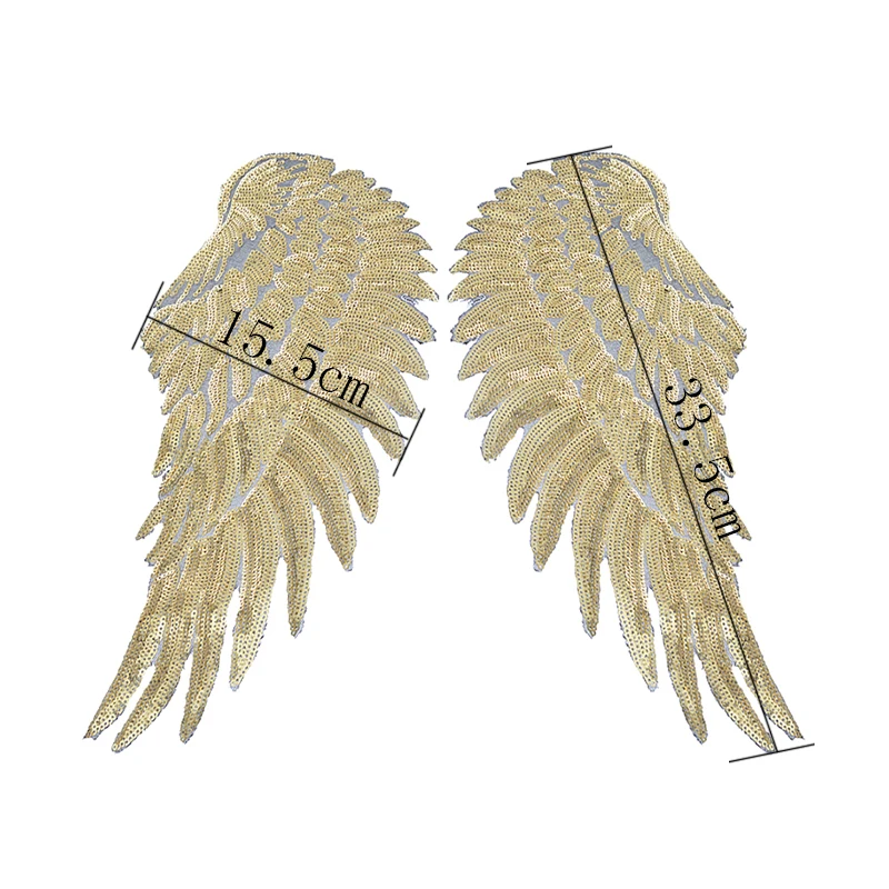 Блестки Патчи DIY Ангел нашивки крылья для детской одежды Пришивные вышитые