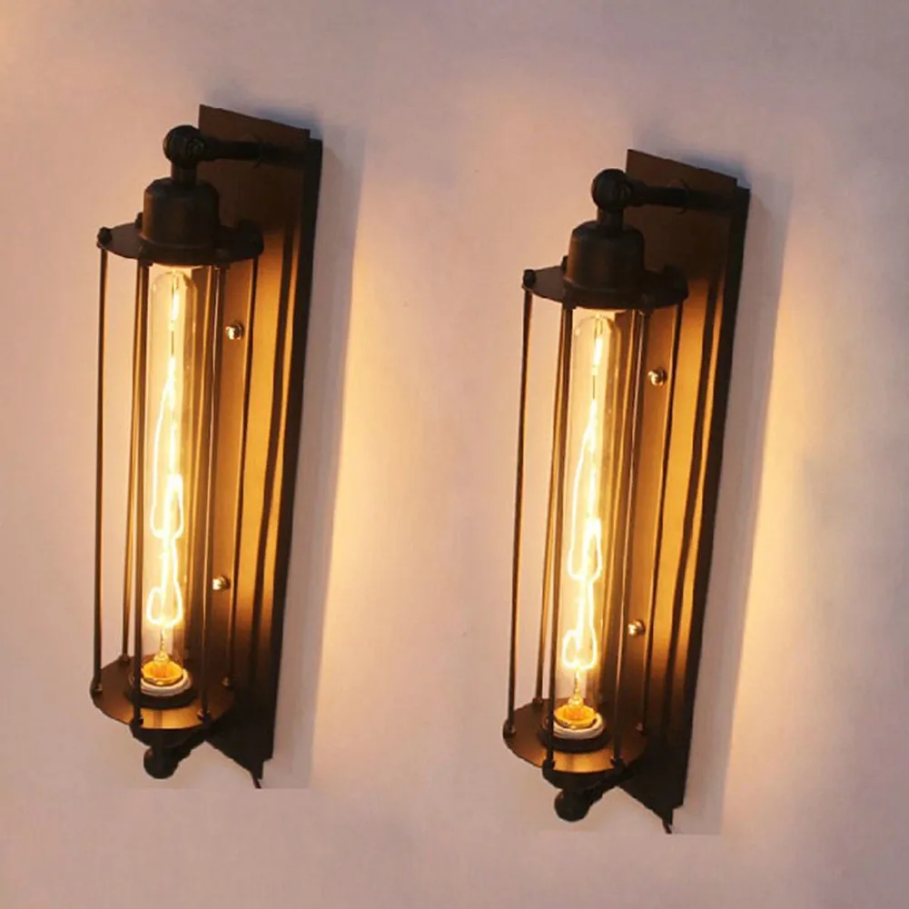 

Industrial Vintage Wall Lamp Iron Loft Lamps Bedroom Corridor Restaurant Pub Bedroom Retro Wall Lamp Sconces