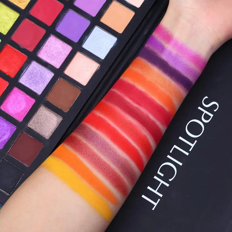 40 цветов Палитра теней для век алмазные перламутровые цветные яркие матовые тени