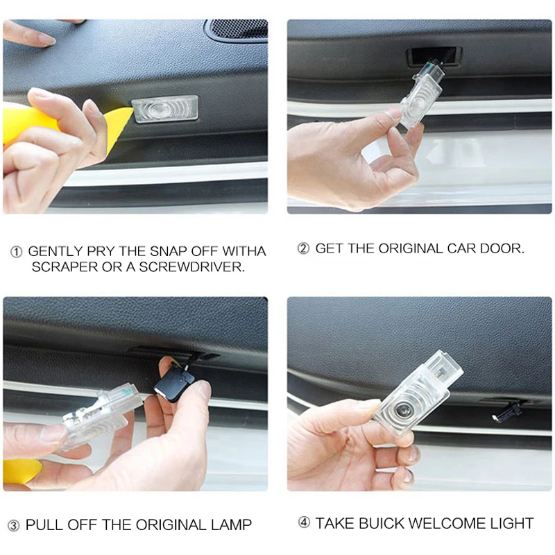 

2 PCs Car LED Door Welcome Logo Laser Projector Ghost Shadow Light For Opel Insignia Opel Logo Lights Opel Car Accessary