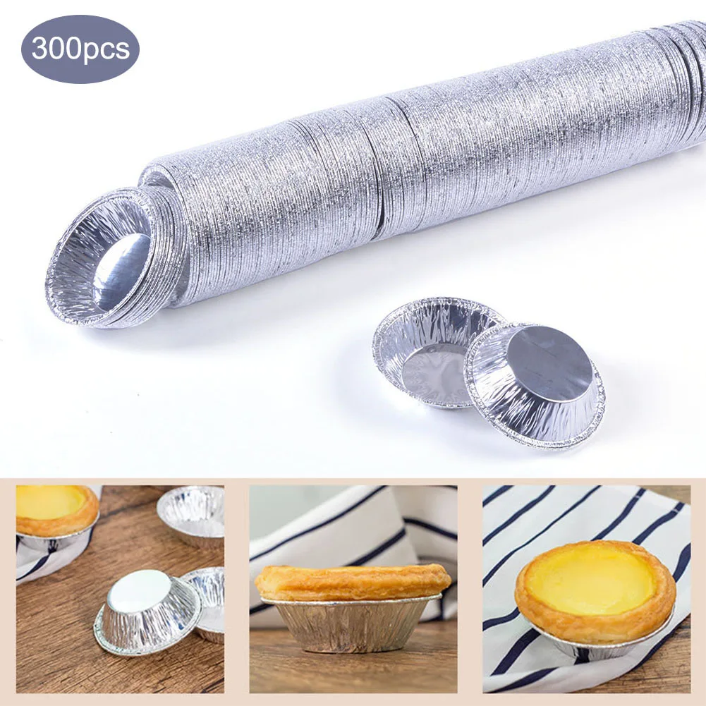 300 шт. алюминиевая фольга форма для яиц сковорода мини горшок пирог блюдо