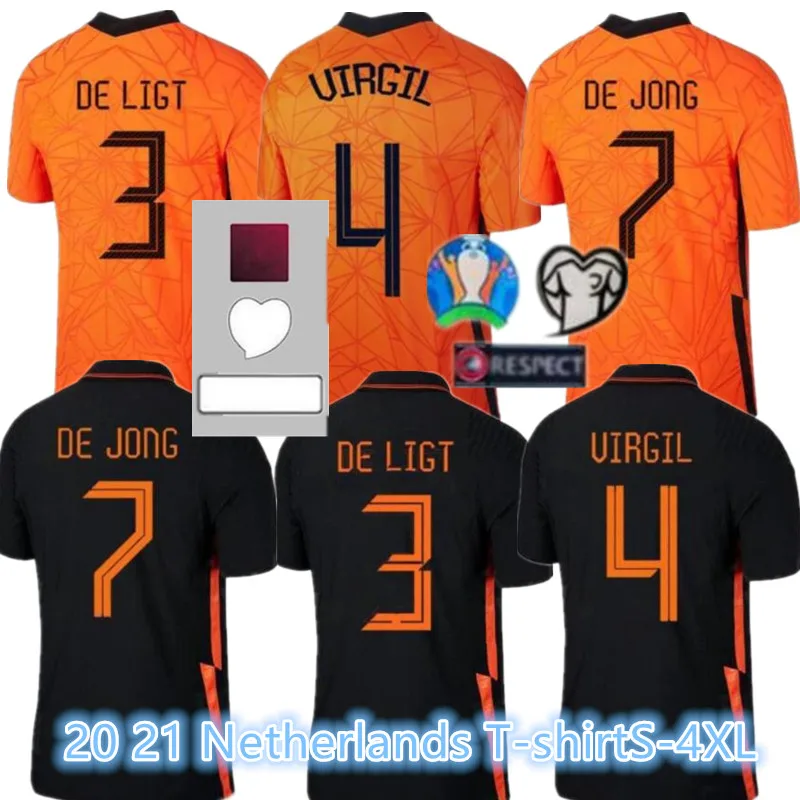 

S-4XL Netherlands 2020 21 Men kits football V.PERSIE men's shirts adult jerseys