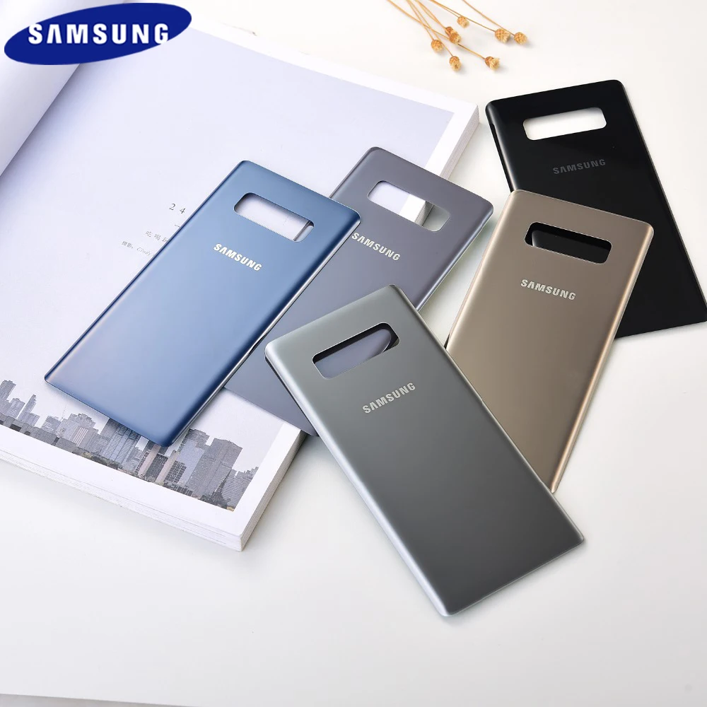Note 8 стеклянная Задняя крышка батареи для SAMSUNG Galaxy note8 N9500 N950F задняя корпуса Замена