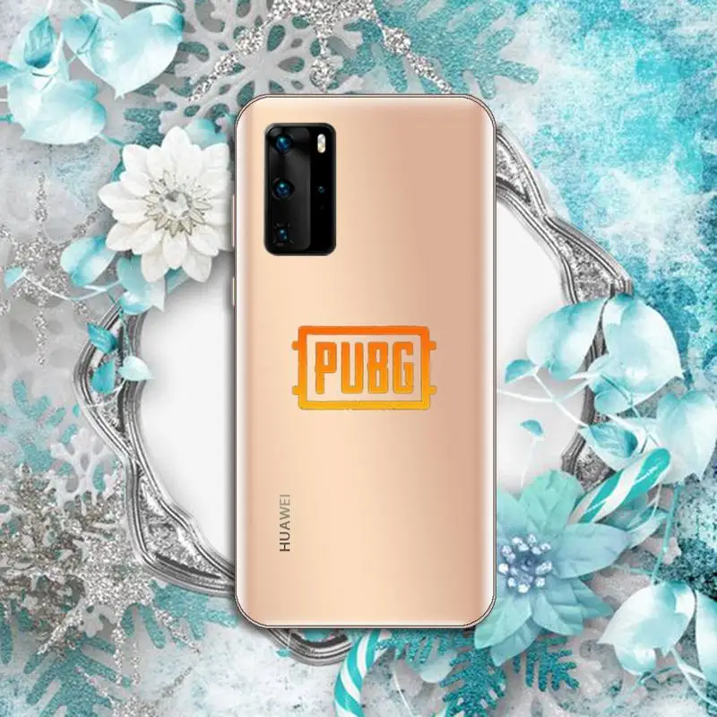 

Hot game gun PUBG Phone Case Transparent for Huawei P honor 8 10i 20 30 40 smart 2019