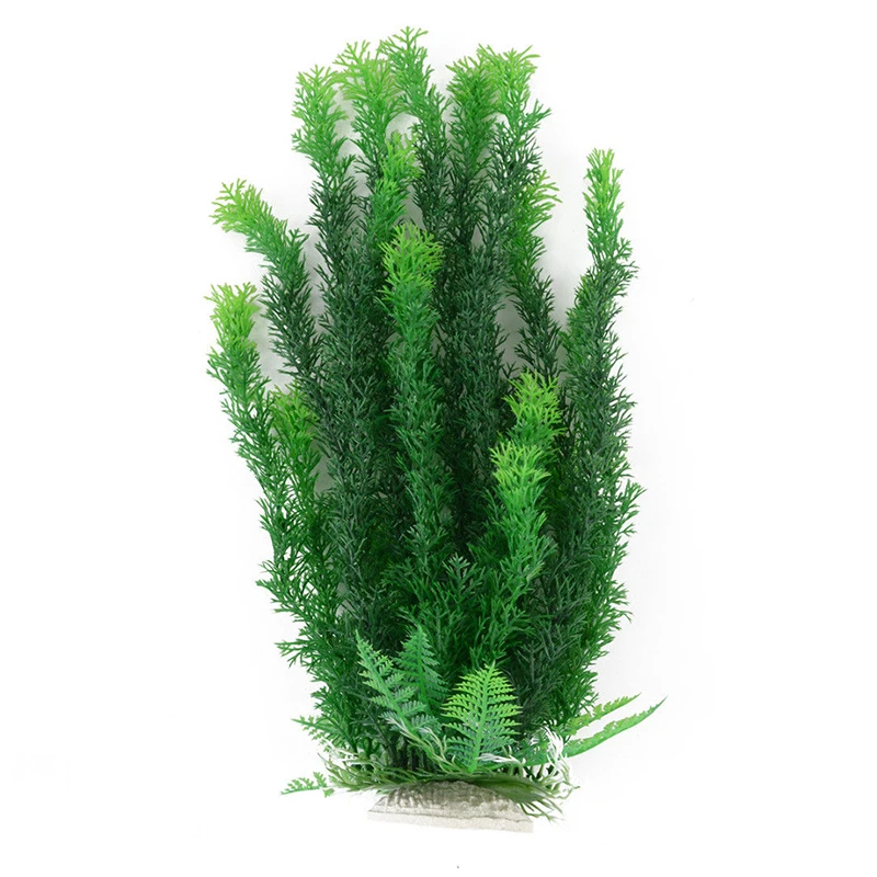 

Aquarium Ornament Artificial Grass Plastic No Harm Long Simulation Tank Ornament Artificial Green Plant For Fish Tank Decor