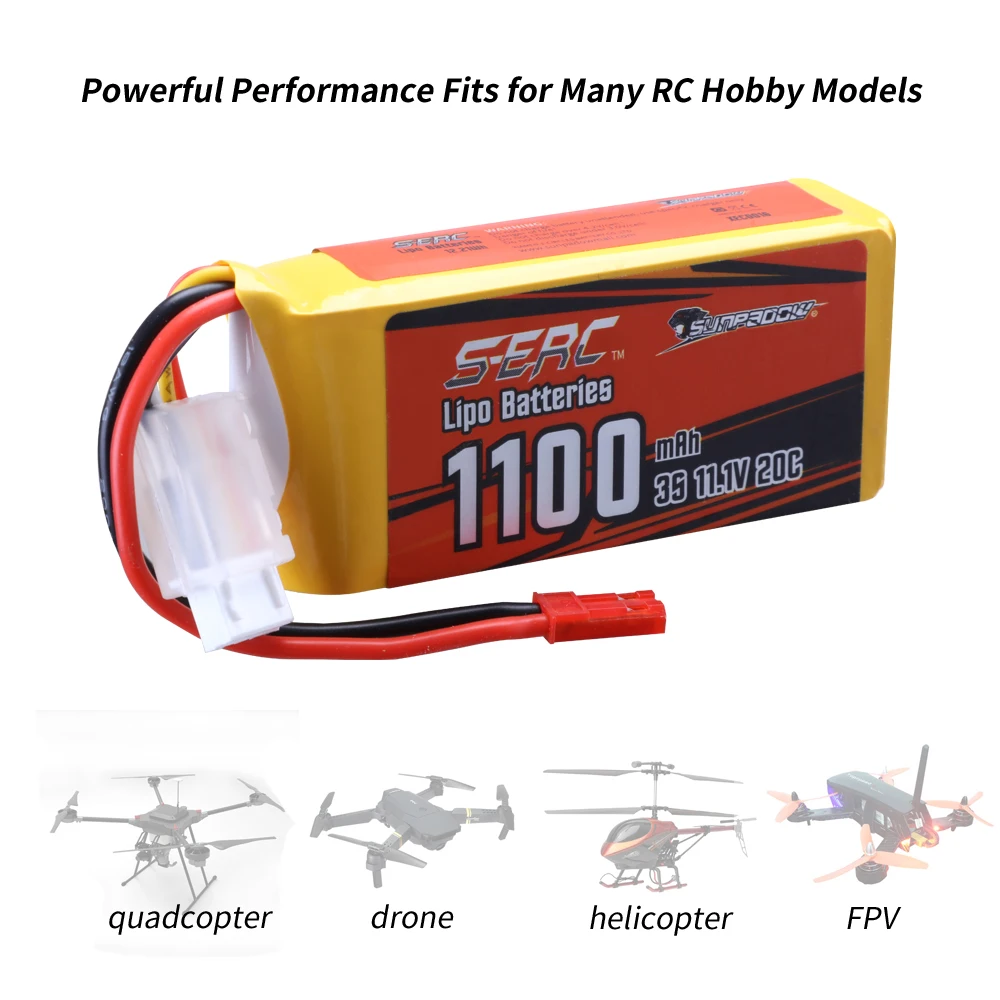 2 упаковки sunpadow 3s 111 в lipo батарея 1100 мач 135