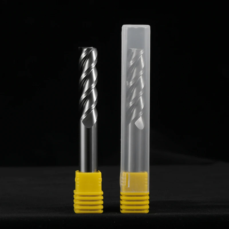 HRC55 3 Flute Aluminium Corner End Mill Tungsten Carbide Steel CNC Ball Nose Milling Cutter Tool Deg R0.5 R1 Metal Router | Инструменты