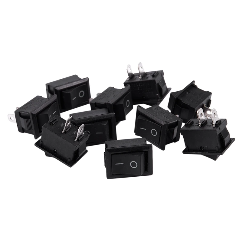 10 шт. AC 6A/250V 10A/125V 2 припоя вкл/выкл Мини перекидной клавишный
