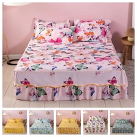 2020 princess bedding bed skirt pillowcases bed sheets mattress cover king queen full twin size bed cover 13 patterns