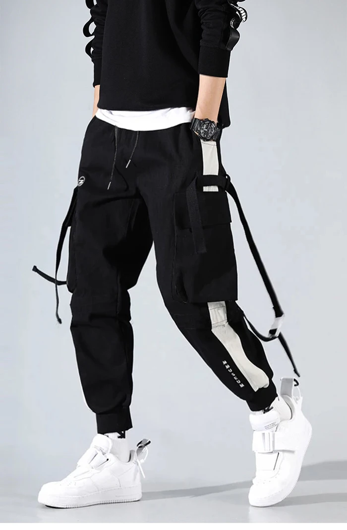 Streetwear Pockets Boys Men's Jogger Pants Hip Hop Sweatpants Joggers Trousers Tactical Mens Pants Cargo Harem Pants Men Clothes stone island cargo pants