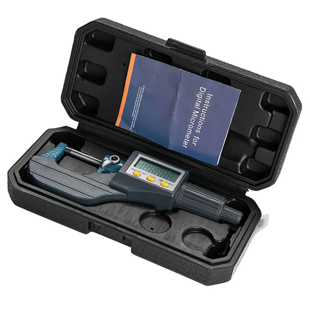 

Electronic Micrometer Digital Display 0-25mm Gauge 0.001mm Measuring Metric Caliper Electronic LCD Display Micro Meter Tool