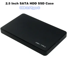 2.5 Inch SATA HDD SSD Case USB 3.1 Type C 5Gbps High Speed External Hard Disk Box Mobile Hard Drive Enclosure Adapter