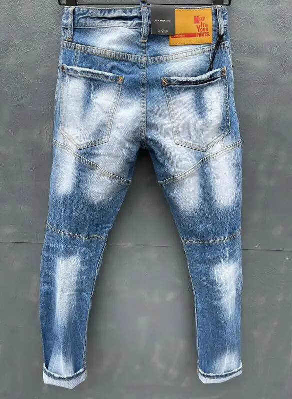 blue pants classic,Authentic,DSQUARED2,Retro,Italian brand ,Women/Men Jeans,locomotive,Jogging jeans,DSQT139