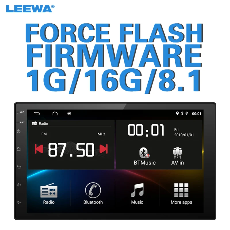 LEEWA ультра тонкий 7 &quotAndroid 8 1 Автомобильная стерео с Навигатором/Радио/RDS/WIFI для ISO