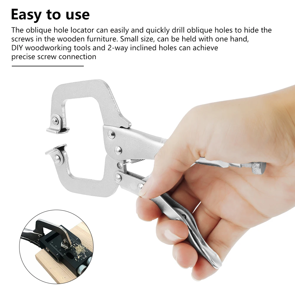 39pcs Pocket Hole Screw Jig Drill Bit Angle Locator Joinery Woodworking Drilling Guide Positioner Carpentry Tool Drive Adapter |