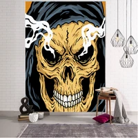 skeleton psychedelic wall decoration tapestry curtains bashing witchcraft bohemian hippie wall decoration tapestry curtain wall