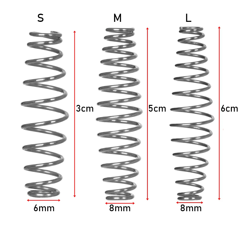 1 шт. 3 размера серебристая сталь высокая эластичность компрессионная пружина