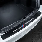 Защитная Наклейка на задний бампер багажника автомобиля из углеродного волокна для BMW f30 f10 F18 118i 320i 1 3 5 X3 X4 M3 M4 M5 E34 E90 E60 E36